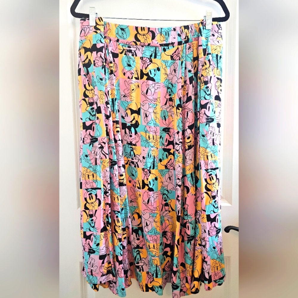 NWT Torrid x Disney Colorful Midi Skirt - Picture 4 of 7